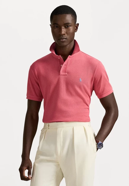 Мужское поло Polo Ralph Lauren Custom Slim Fit, красное