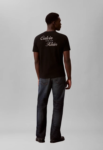 Мужская футболка Calvin Klein Jeans 30S с принтом, черная