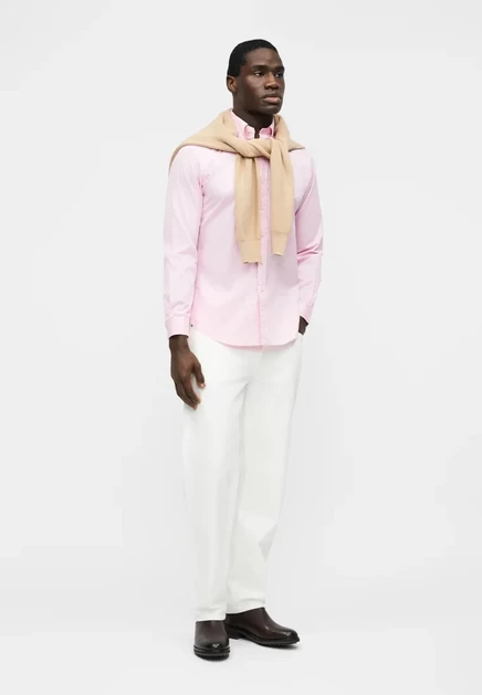 Мужская рубашка Polo Ralph Lauren Custom Fit, розовая