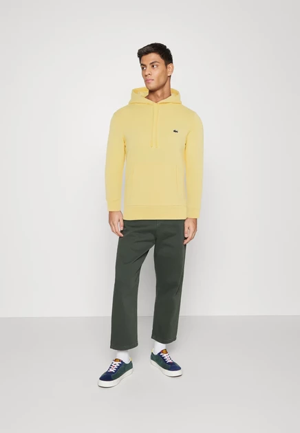 Унисекс худи Lacoste на молнии, желтое