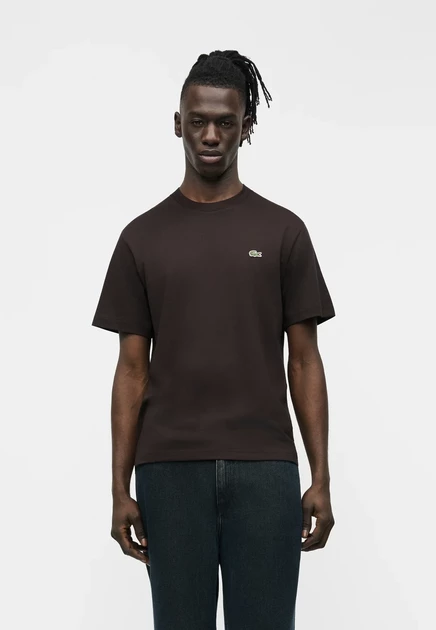 Lacoste Basic T-shirt - bleu clair g dark brown