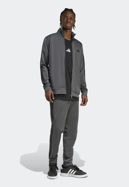 Мужской костюм adidas Sportswear 3 STRIPES SET, серый