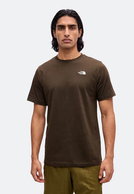 The North Face M EVOLUTION SIMPLE DOME REGULAR SHORT SLEEVE TEE - Basic T-shirt - cumulus cloud dark chestnut