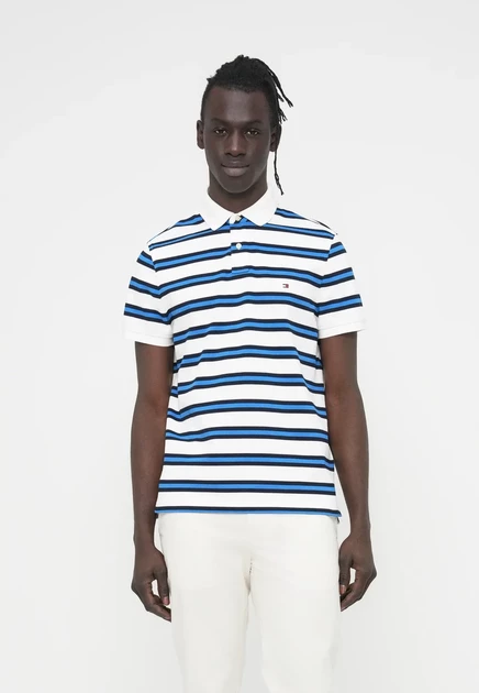 Tommy Hilfiger 1985 REGULAR POLO - Polo shirt - chocolate white/desert sky multi