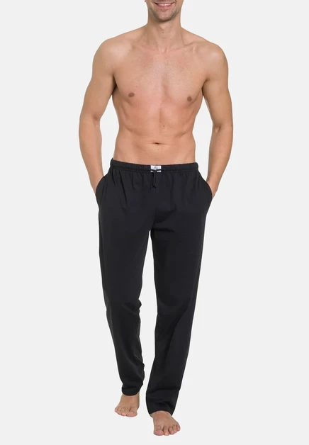 Мужские пижамные брюки HAASIS Bodywear 1919, черные