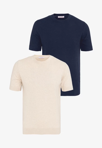 Felix Hardy 2 PACKS  - Basic T-shirt - bordeaux dark blue