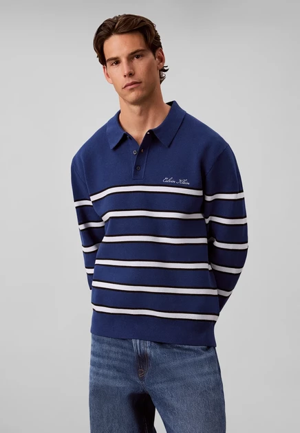 Мужской джемпер Calvin Klein Jeans поло, синий