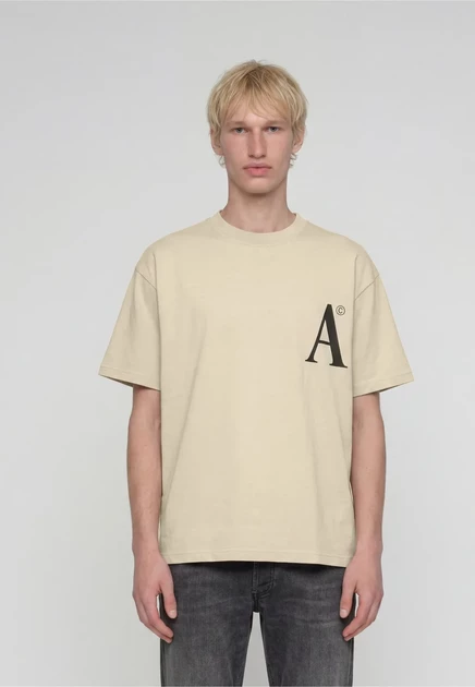 Мужская футболка Another Cotton Lab Tennis Society, бежевая