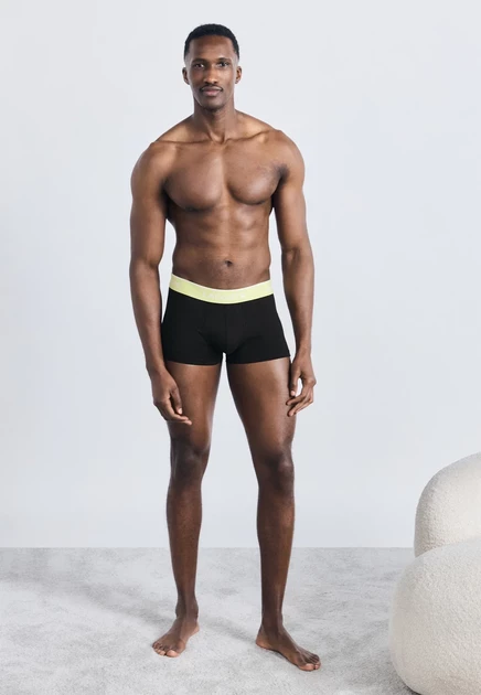 Lacoste UNDERWEAR TRUNK 3 PACK - Trunks - navy blue/miami/blossom black/sencha green