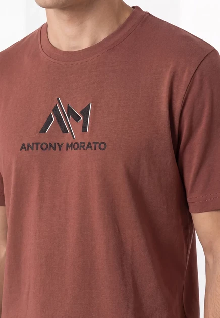 Мужская футболка Antony Morato Print, оранжевая