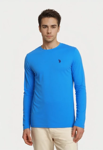 Мужской лонгслив U.S. Polo Assn., синий