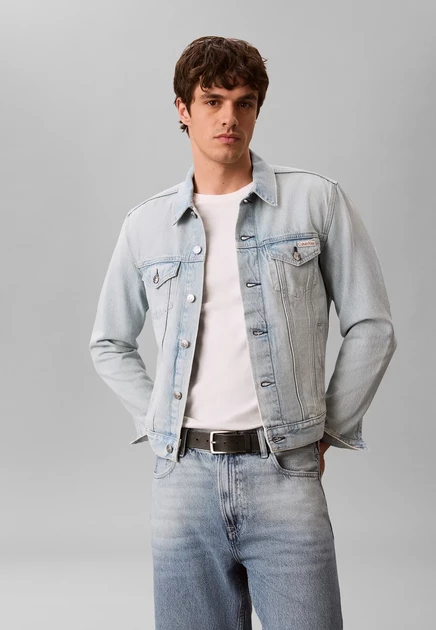 Мужская джинсовая куртка Calvin Klein Jeans, бежевая