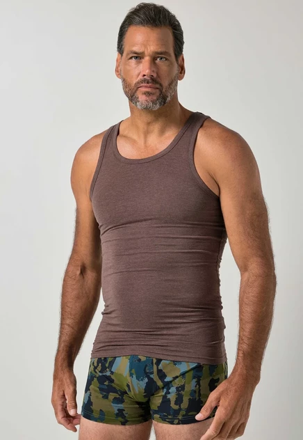 Мужская майка JP1880 Vest, темно-коричневая