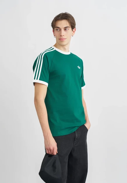 adidas Originals TEE  - Print T-shirt - warm vanilla   maroon collegiate green