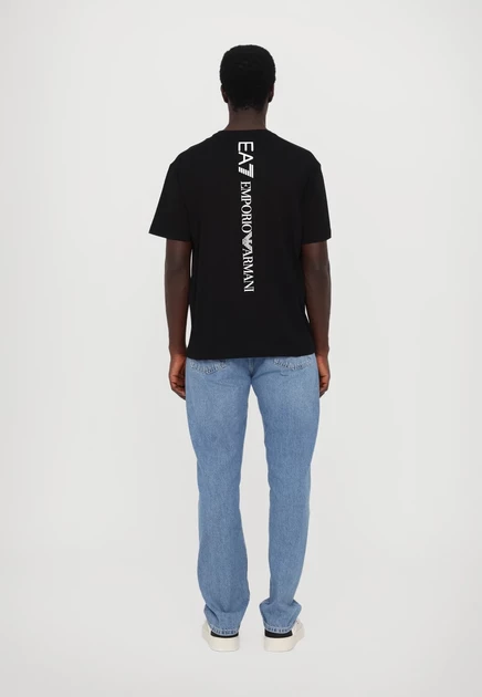 Мужская футболка EA7 Emporio Armani Print, чёрно-белая