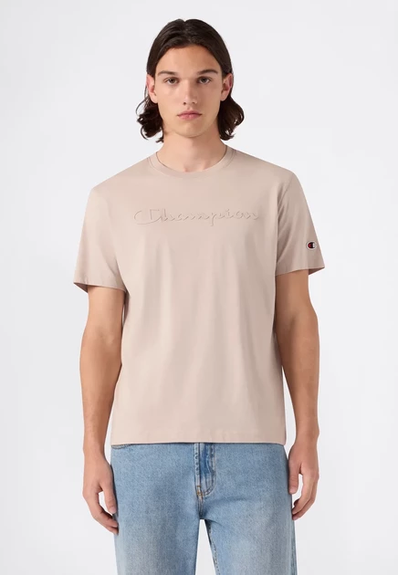 Мужская футболка с принтом Champion Sportswear, бежевая