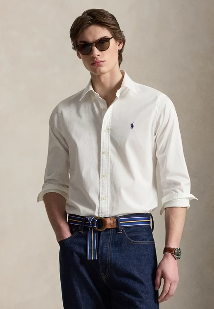 Мужская рубашка Polo Ralph Lauren Custom Fit, белая