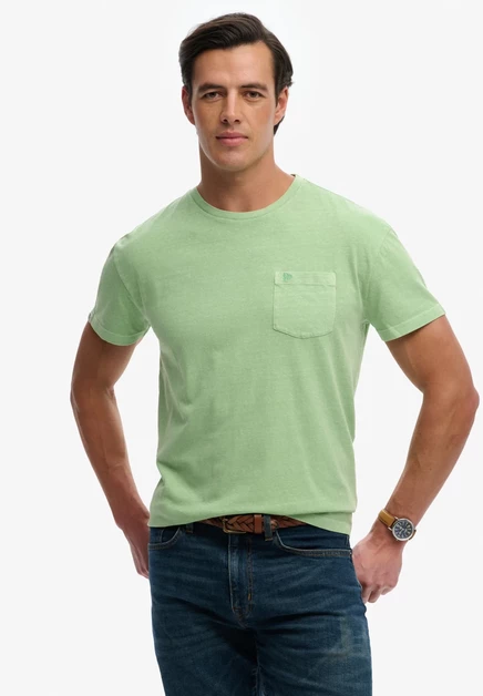 Superdry & Co Basic T-shirt - aquamarine blue pastel peppermint