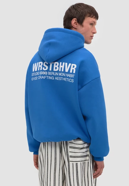 Мужское худи WRSTBHVR Studio V12, синее