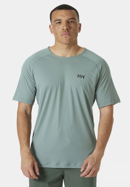 Мужская футболка Helly Hansen Trail, серо-зеленая