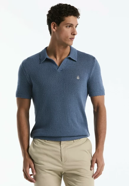 Мужское поло Original Penguin, голубое