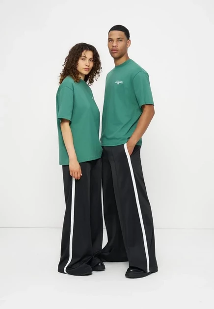 Унисекс футболка YOURTURN by Zalando, темно-зеленая