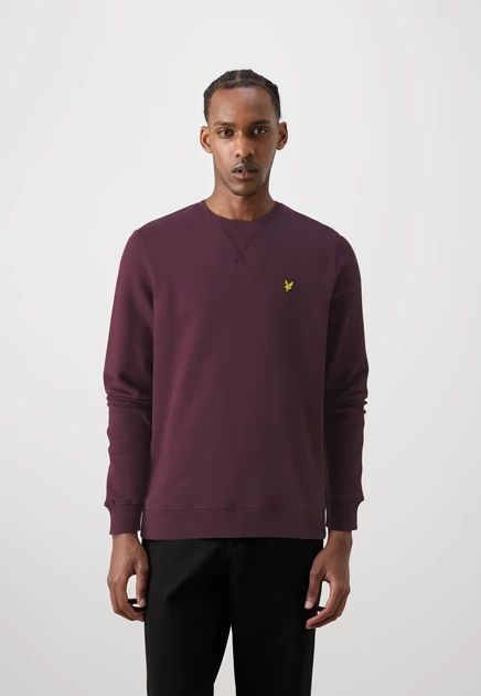Мужской свитшот Lyle & Scott Crew Neck, бордовый