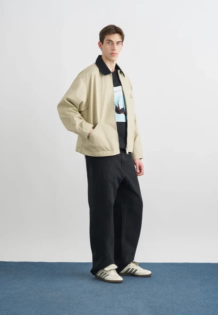 Мужская куртка Carhartt WIP Detroit, бежево-черная