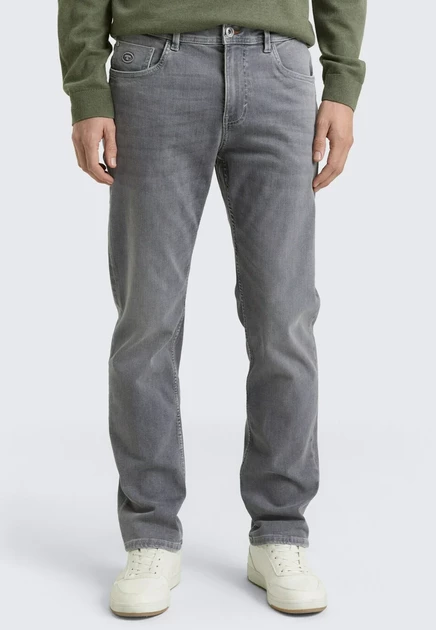 TOM TAILOR TTMARVIN STRAIGHT FIT - Straight leg jeans - grey denim grey denim