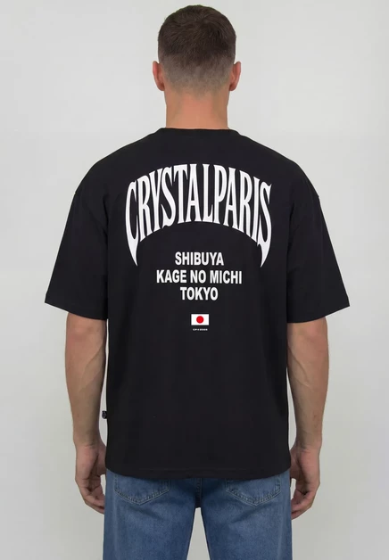 Мужская футболка Crystal Paris Kaizen Oversized, черная