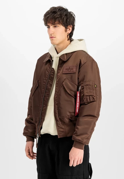 Унисекс бомбер Alpha Industries CWU-45, пудрово-коричневый