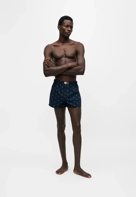 Tommy Hilfiger PRINT HERITAGE 3 PACK - Boxer shorts - pink/raspberry juice navy