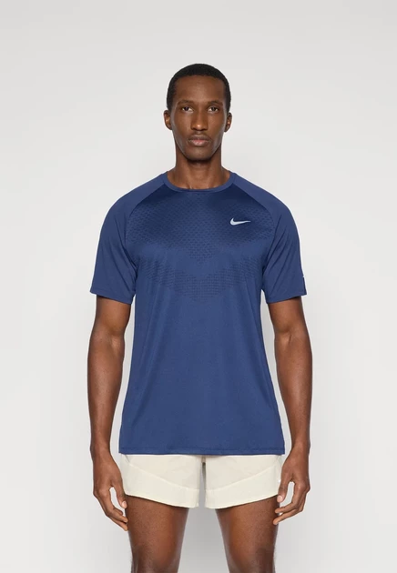 Мужская спортивная футболка Nike Performance Stride, красно-синяя