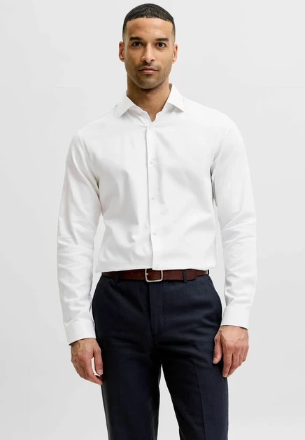 Мужская рубашка Jack & Jones Premium, белая