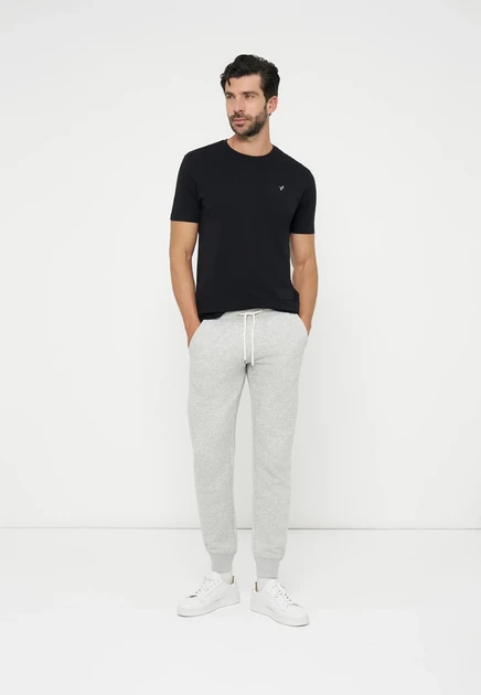 Pier One by Zalando 5 PACK  - Basic T-shirt - white/silver lining/green bay/caviar/port royal green tones