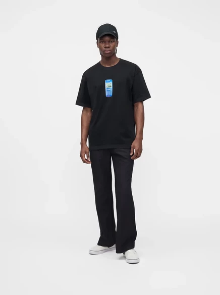 Мужская футболка с принтом Nike SB Tee Phone, черная