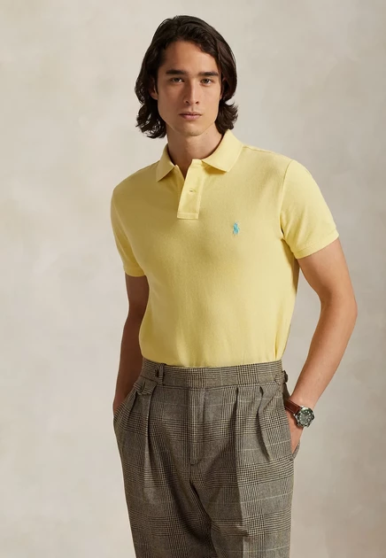 Мужское поло Polo Ralph Lauren THE ICONIC, желтое