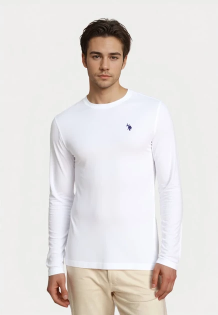 Мужской лонгслив U.S. Polo Assn., белый