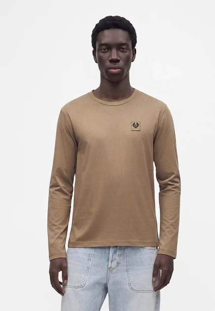 Мужской лонгслив Belstaff, бело-бежевый