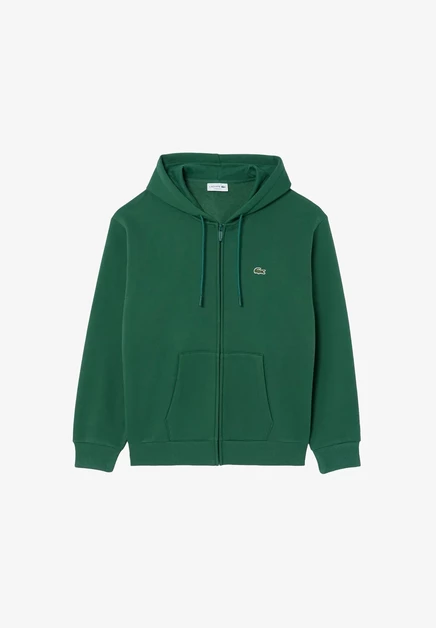 Унисекс худи Lacoste на молнии, зеленое