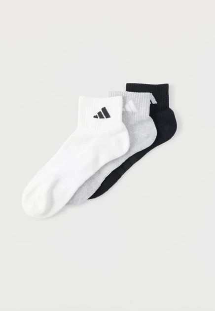 Носки adidas Performance Cushioned, 3 пары, серо-бело-черные
