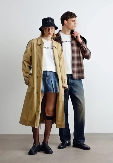 Футболка унисекс Calvin Klein Jeans Wholesale, белая