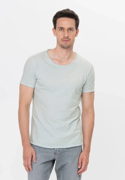 Key Largo T BREAD NEW - Basic T-shirt - white arctic blue