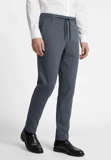 Thomas Goodwin ANZUGHOSE 3936-2835 IN  SLIM-FIT - Trousers - schwarz blau