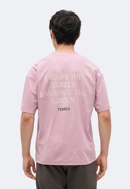 Мужская спортивная футболка Adidas Terrex Xploric, сиреневая