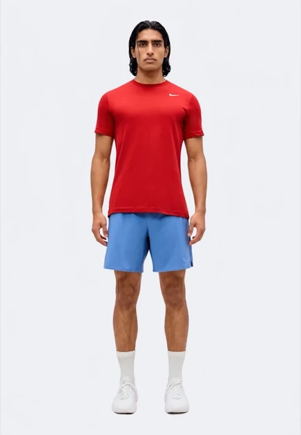 Мужская спортивная футболка Nike Performance Tee, красно-белая