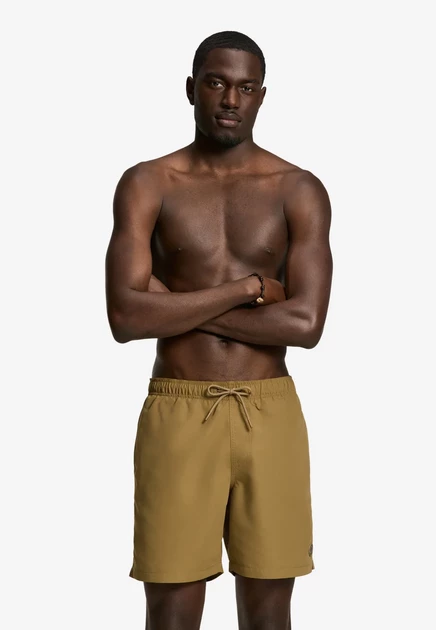 The Sunshine Brand MIKE SOFT TOUCH - Swimming shorts - green leaf hazelnut brown
