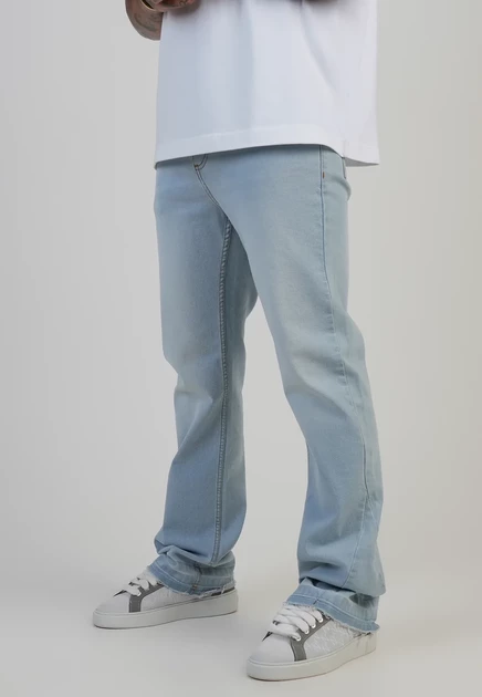 Мужские джинсы SikSilk Flare Fit, светло-голубые