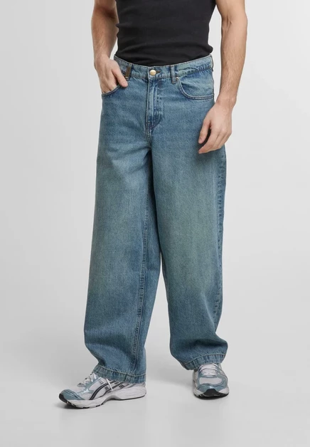 2Y Studios EREN - Baggy Jeans - washed black vintage blue