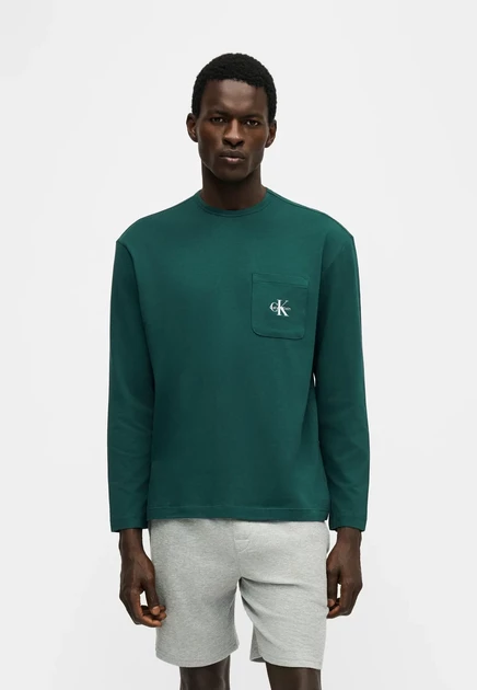 Мужская пижамная футболка Calvin Klein, зеленая